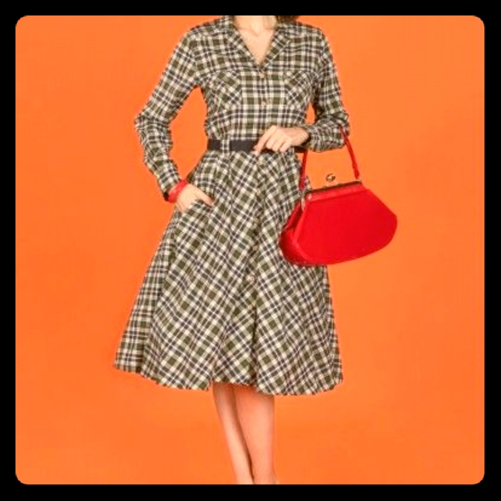 Tatyana Flannel Shirt Dress